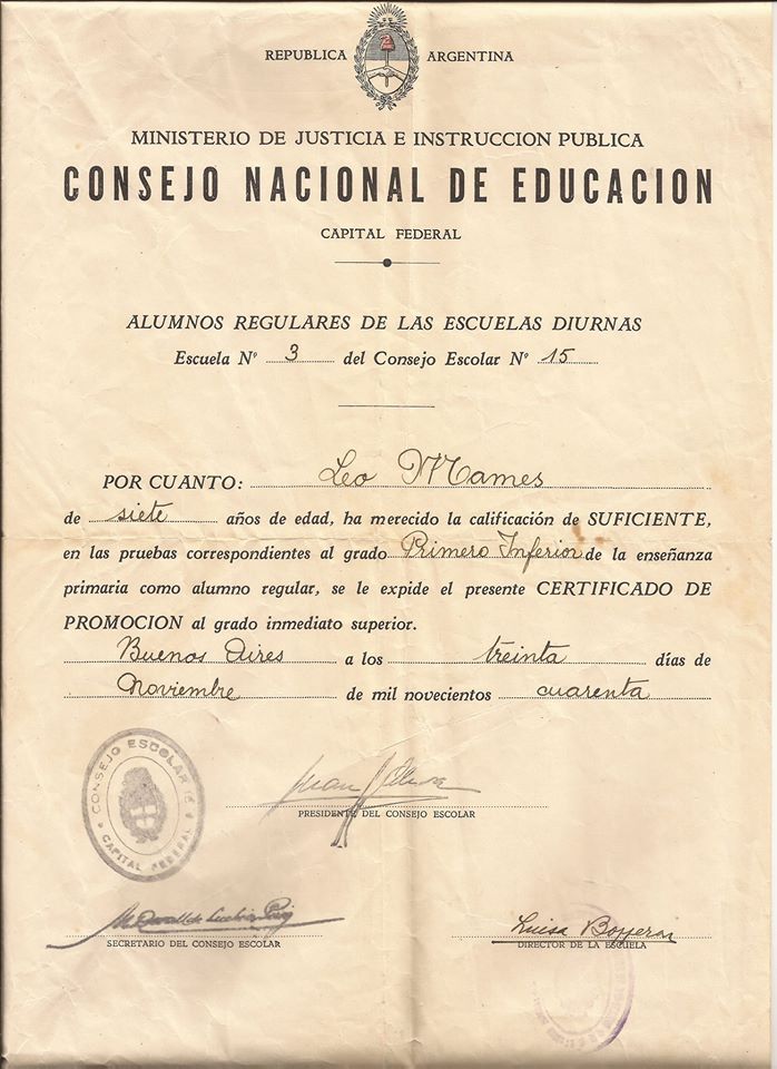 certificado escuela leo mames